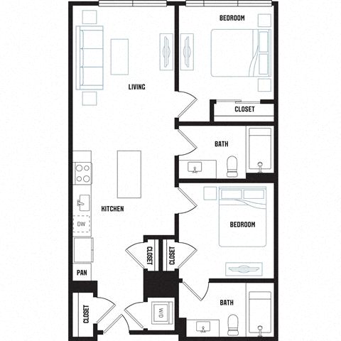 Floor plan layout diagram for B1